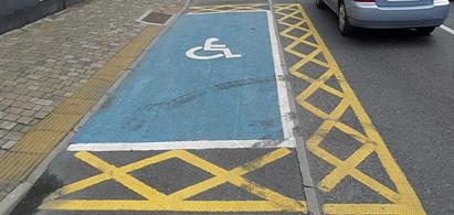 Accessible Bay Road Marking